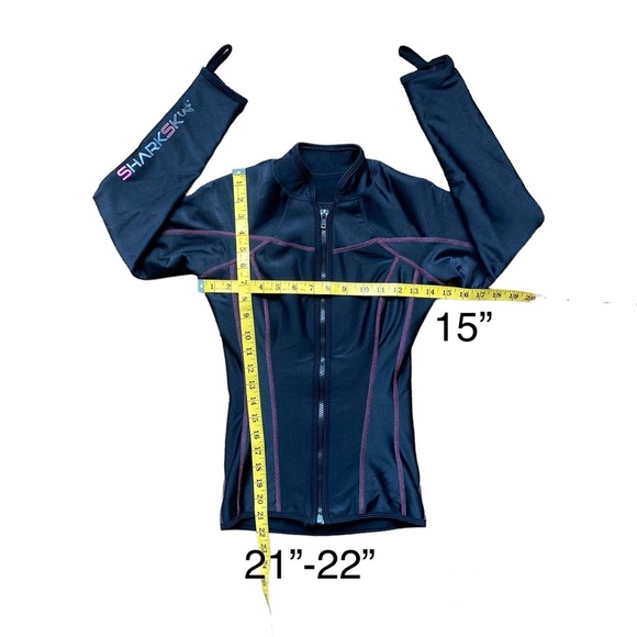 SHARKSKIN chillproof long sleeve full zip water sports thermal quick dry top​ - Picture 3 of 13